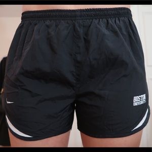 Boston university nike running shorts in black